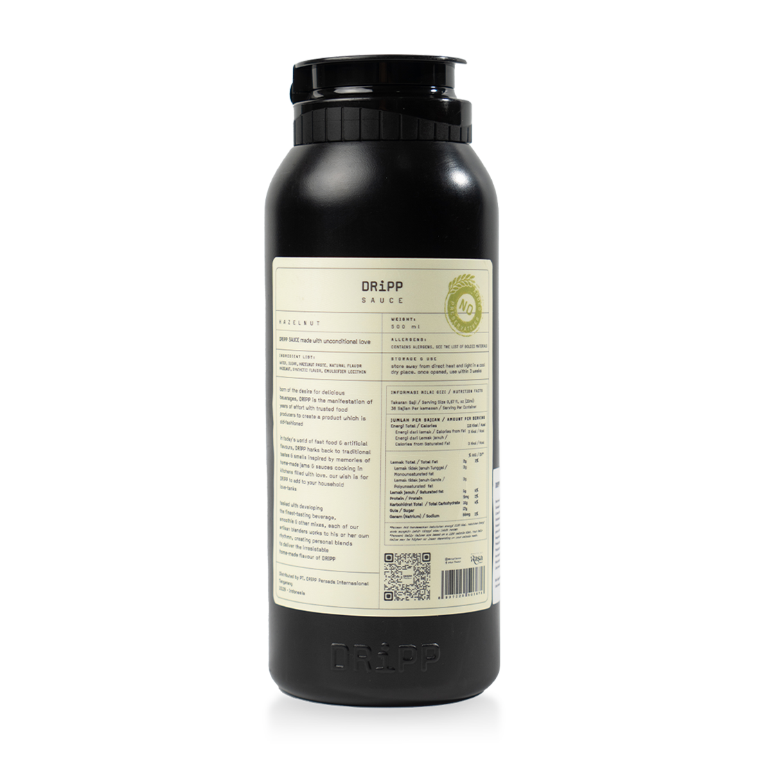 DRiPP Hazelnut Sauce / Saus Rasa Hazelnut 500ml